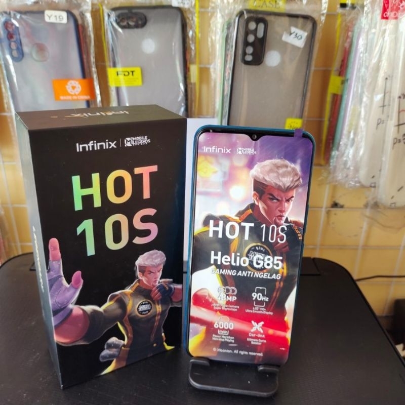 infinix hot 10s ram 6/128GB second original bergaransi