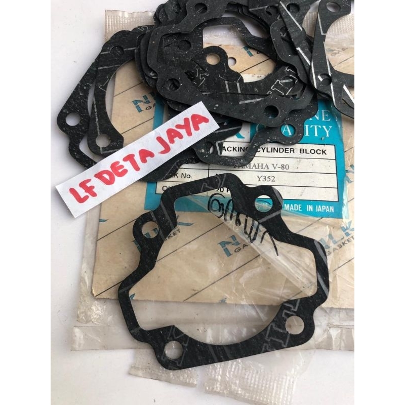 paking gasket blok Yamaha v80 Peking perpak blok v80 packing blok silinder Yamaha v80
