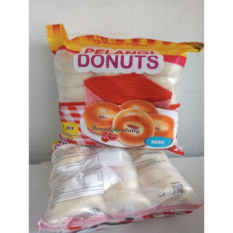 

Donut Kentang Pelangi + Gula halus