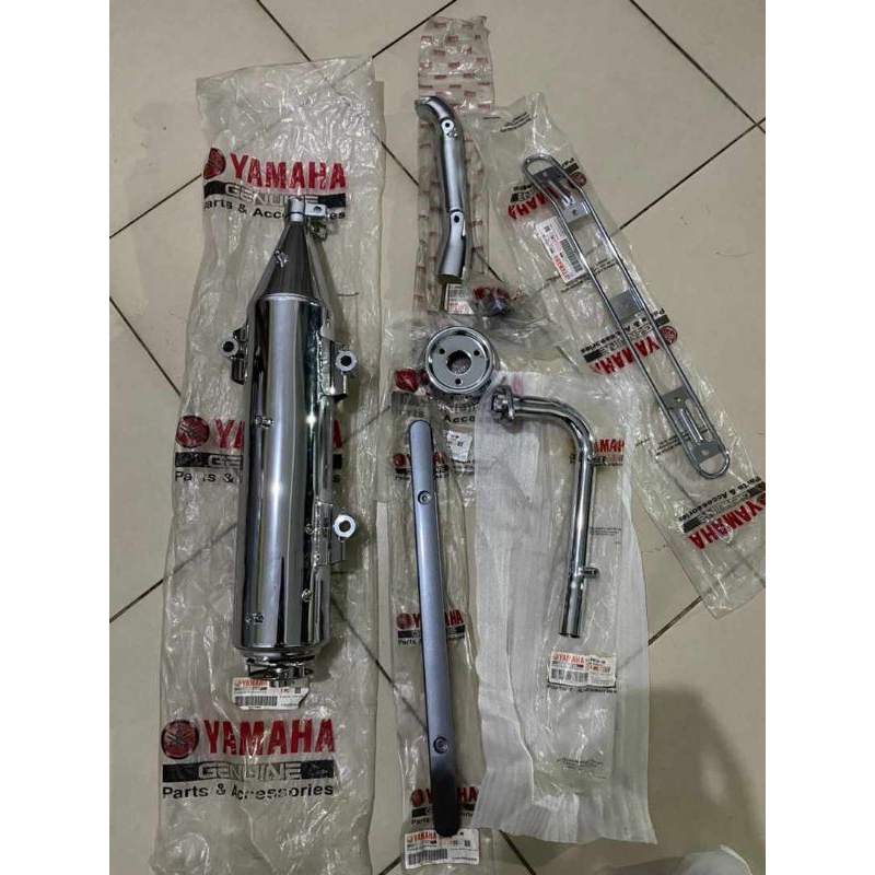 Knalpot Nouvo lele Sporty Standar Original Yamaha Full pack Exaust Nouvo lele