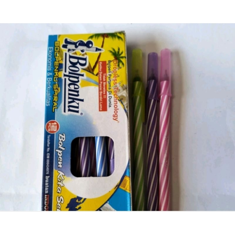 

bulpenku 12 pcs bolpen ulir berkualitas 1 pak