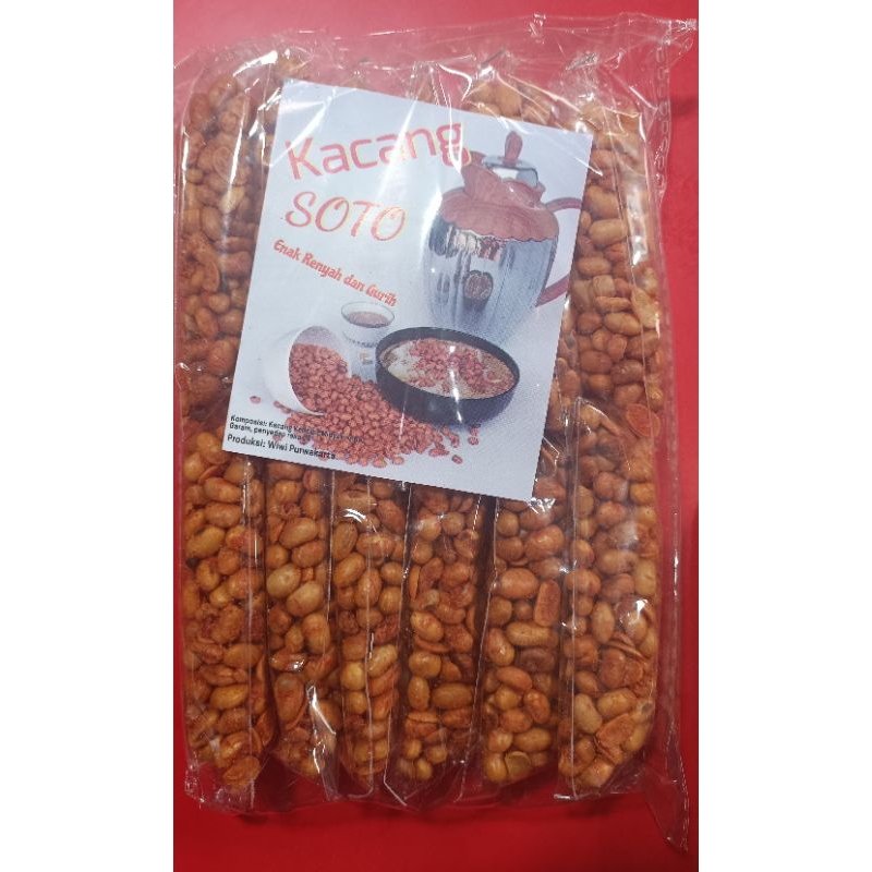 

Kacang Soto Kedelai Pedas 1 Pack isi 12 Pcs