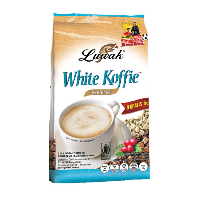 

Luwak White Koffie Original 9 + 1 x 20 g | 3 rasa | tarik malaka white koffie