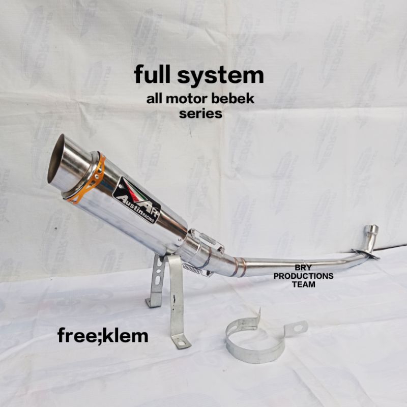 knalpot racing AR AUSTIN untuk motor BEBEK ALL VARIAN/Type.jupiter.supra.karisma.revo