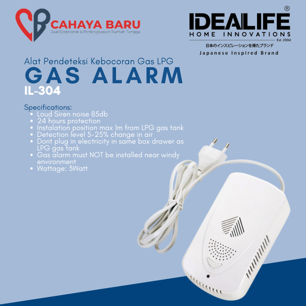 IDEALIFE GAS ALARM IL-304