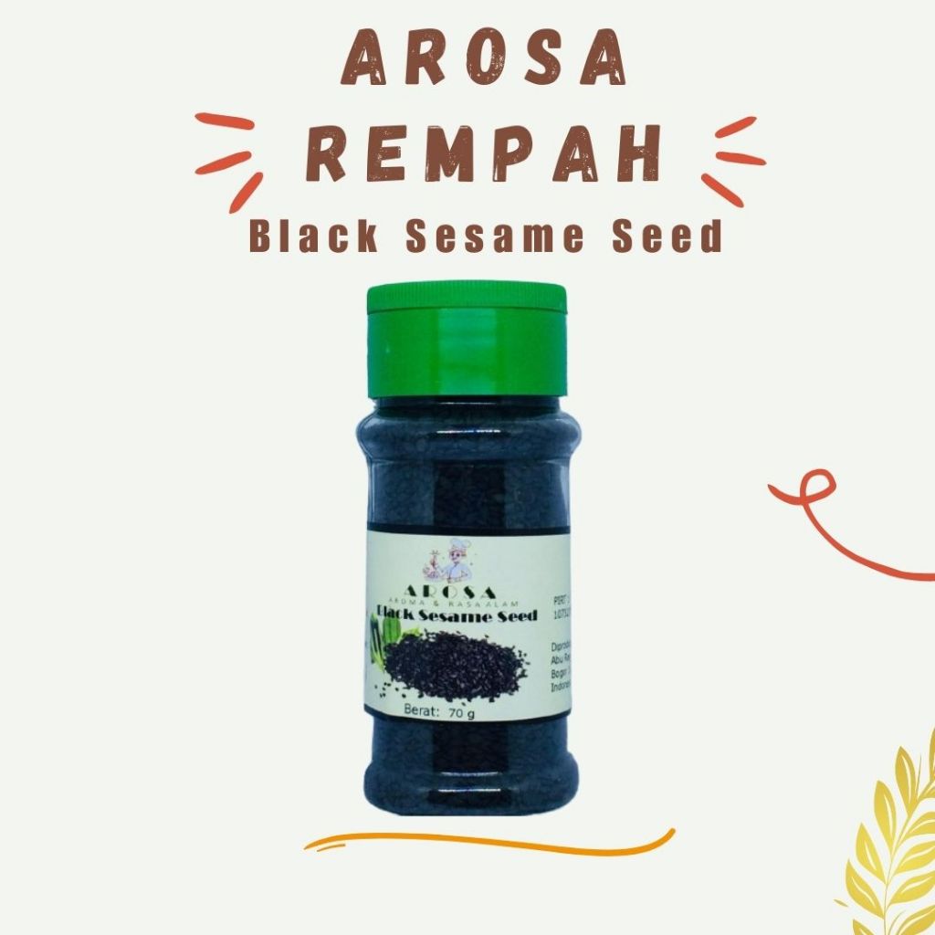 

Wijen Hitam 70g Black Sesame Seed