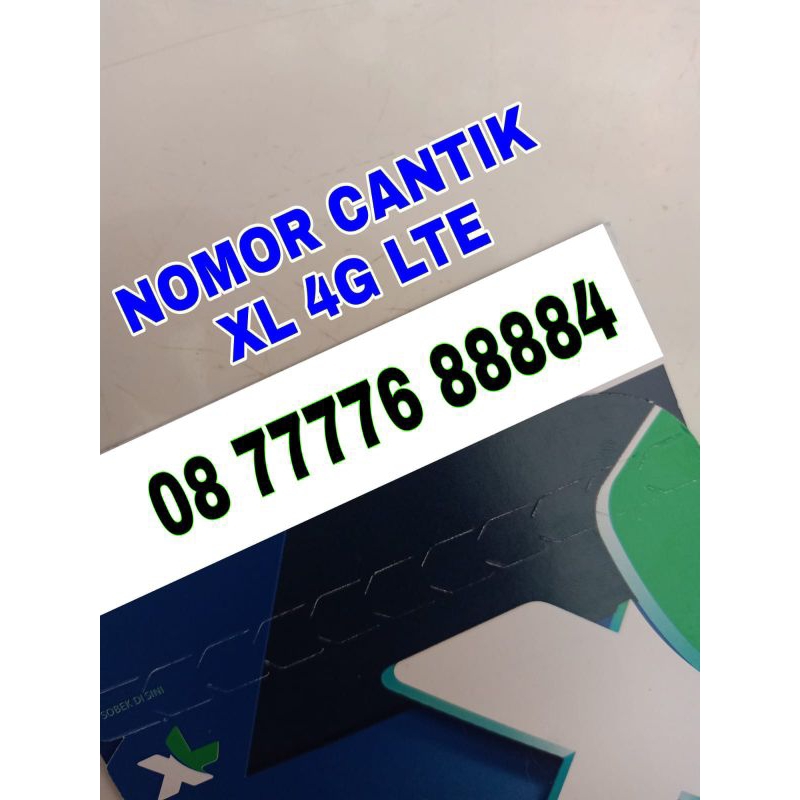 nomor cantik XL 4g LTE seri ekor triple 04