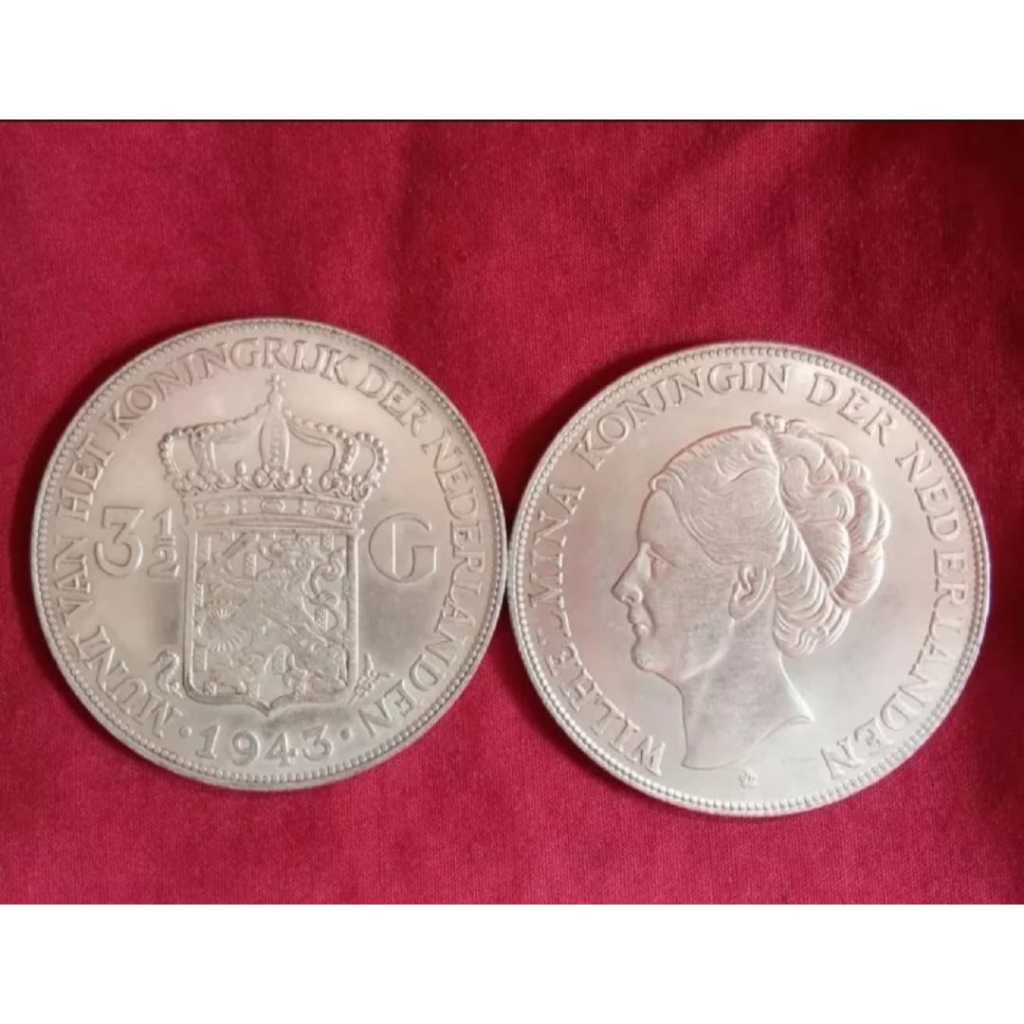 COD KOIN KUNO SILVER PERAK NETHERLAND BELANDA WILHELMINA GULDEN TERLARIS