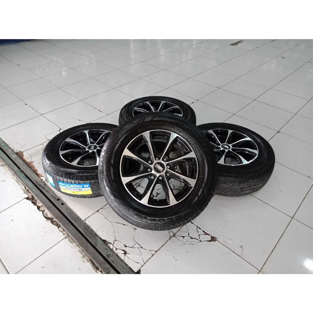 PAKET VELG SESCOND HSR R14 + BAN 185 70 R14 PNP KIJANG EVALIA CARRY FUTURA