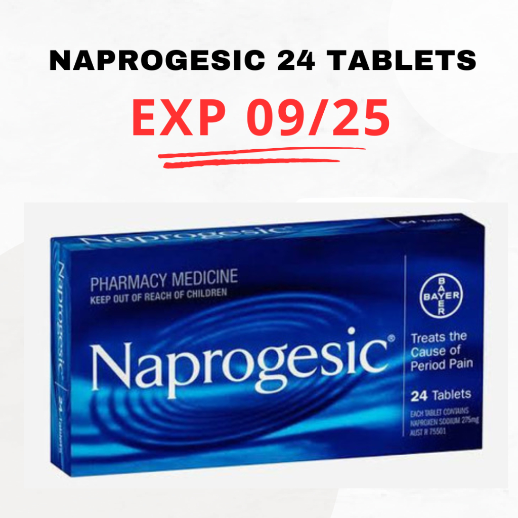 Naprogesic 275mg 24 Tablet – Pereda Nyeri Haid Efektif – Suplemen Nyeri Haid dengan Naproxen Sodium 