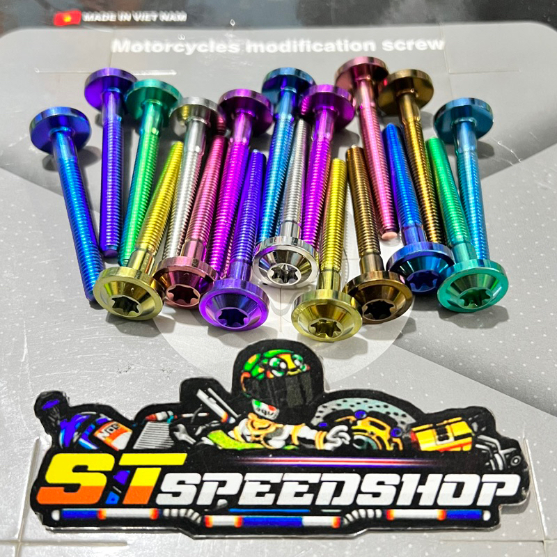 Baut Titanium M 6 x 50 Drat 10 x 50 Big Head