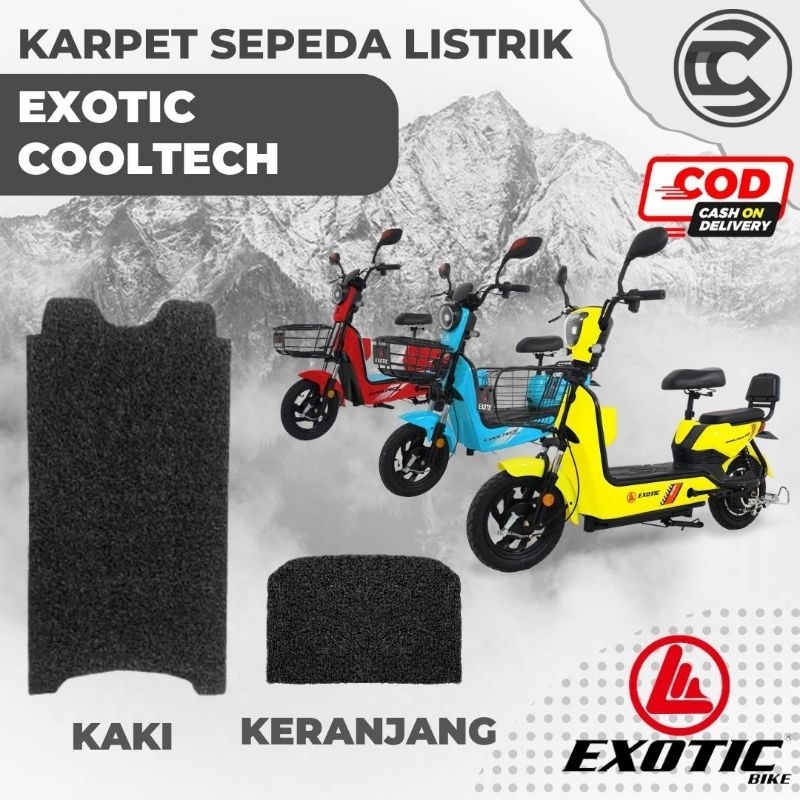 Karpet Sepeda Motor Listrik Exotic Cooltech / Karpet Pijakan Kaki Motor Listrik Exotic Cooltech / Ka