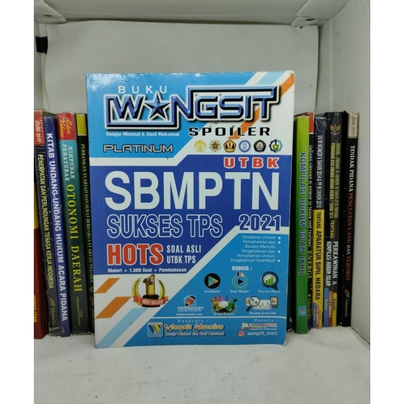 BUKU WANGSIT SPOILER PLATINUM - SOAL ASLI UTBK SUKSES TPS SBMPTN 2021