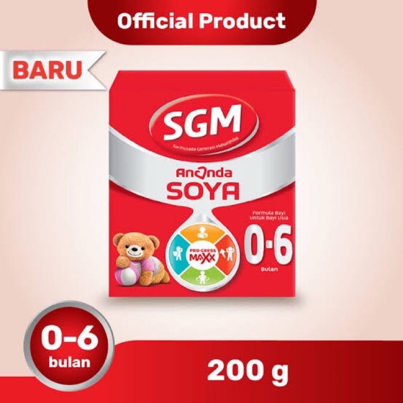 Susu Murah SGM SOYA 0-6 BULAN 200 GRAM
