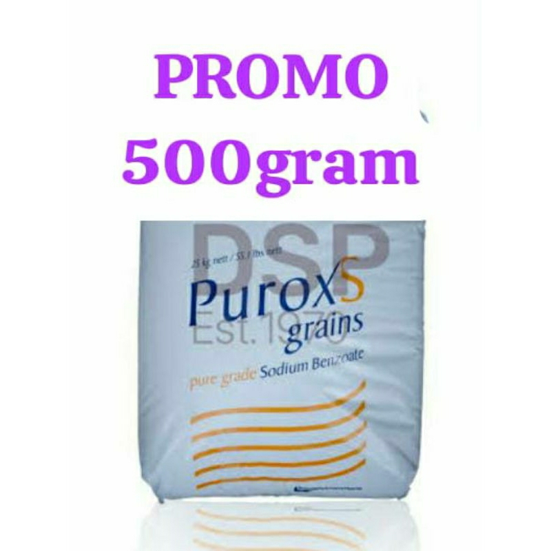 

PROMO 500gram benzoate purox holland food grade pengawet makan, minuman dll