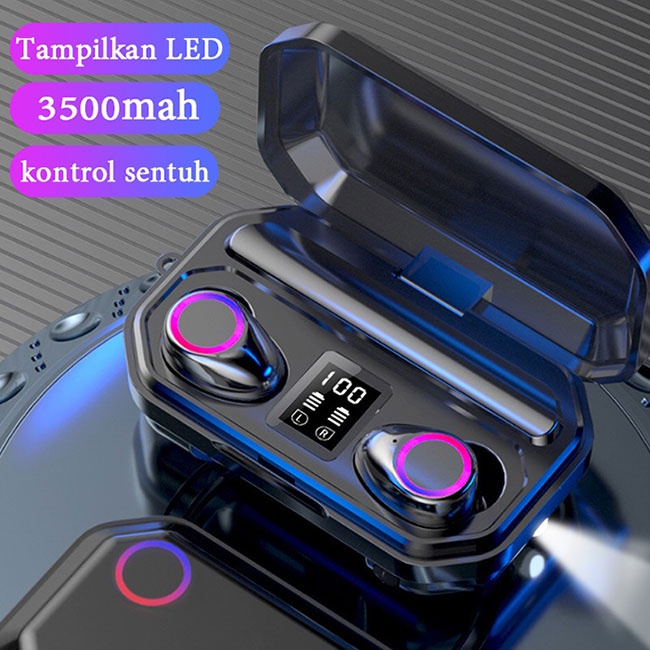 JBL M12 Headphone Bluetooth V5.1 TWS Full Bass 3500mah Henset Handset Headset Hedset Hetset Power Ba