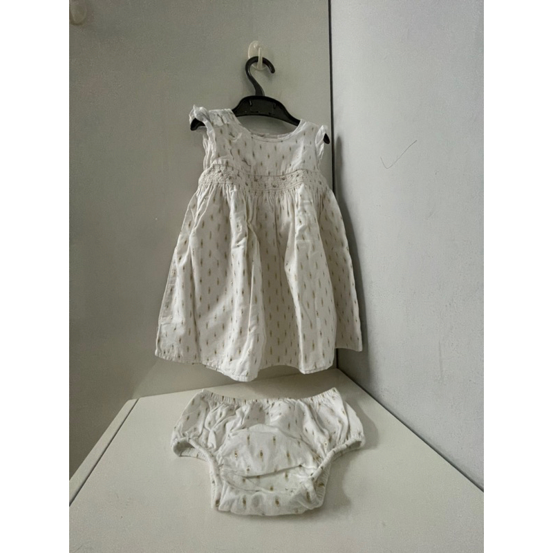 (Preloved) Mothercare White Dress plus Pants