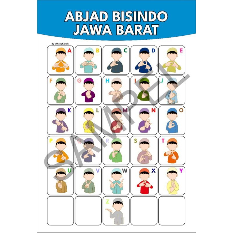 Poster Bisindo Cartoon