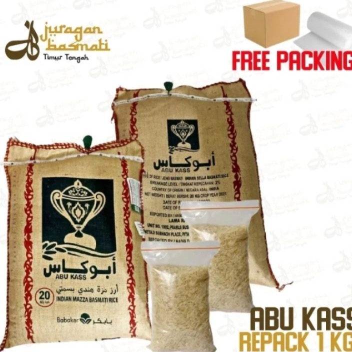 

KODE 77 Beras Basmati Abukass Repack 1KG