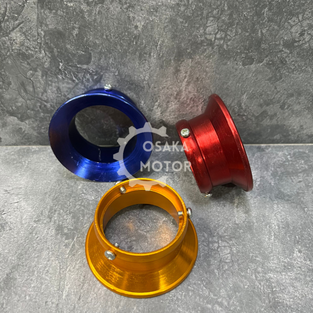Corong Carbulator PE28 cnc Alloy Aluminium Corong Karbulator PE 28 Variasi Warna Merah Biru Gold Ema