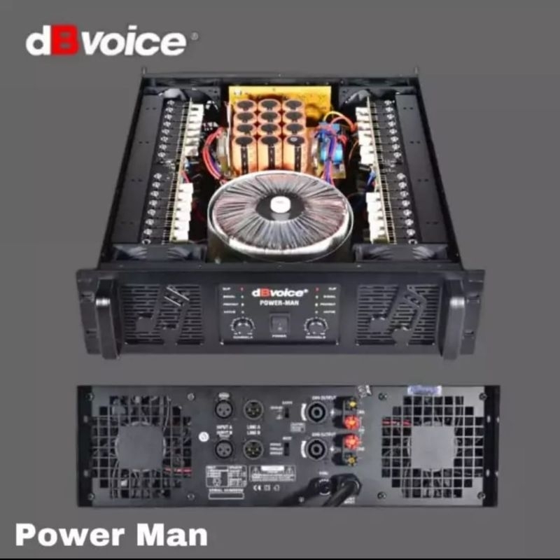 Audio Power dB Voice Power Man Original Amplifier Dbvoice Class GB Powerman sound power