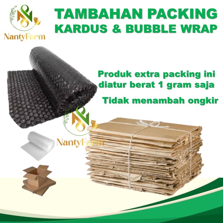 

Tambahan Packing Extra Packing Bubble Warp Kardus