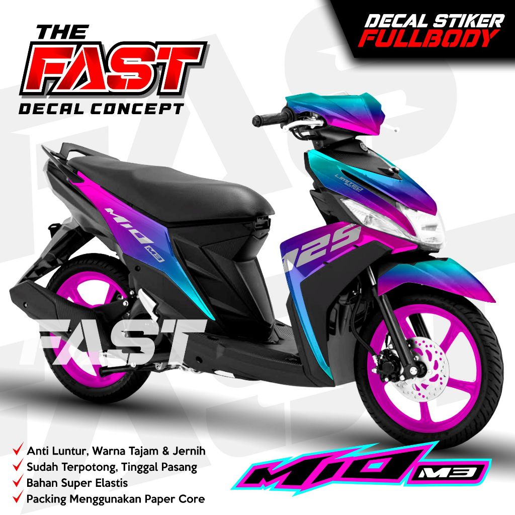 Decal Mio M3 Full Body Stiker Motor Mio M3 Fullbody  Striping Mio M3 Full Body - Striping Mio M3 Ful