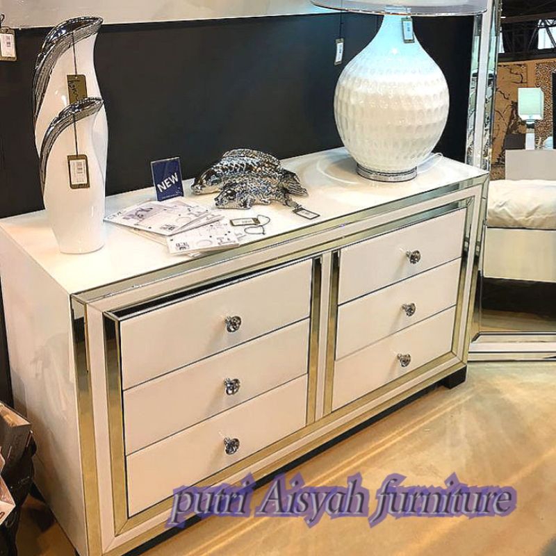 Bufet Pendek minimalis laci 6