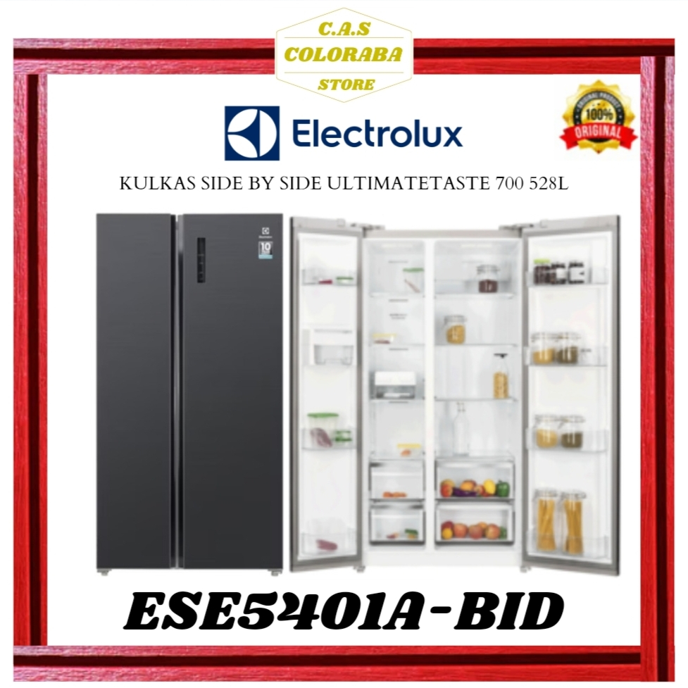 KULKAS ELECTROLUX ESE5401A-BID KULKAS SIDE BY SIDE INVERTER ESE5401ABID ESE5401 ESE5401 A BID