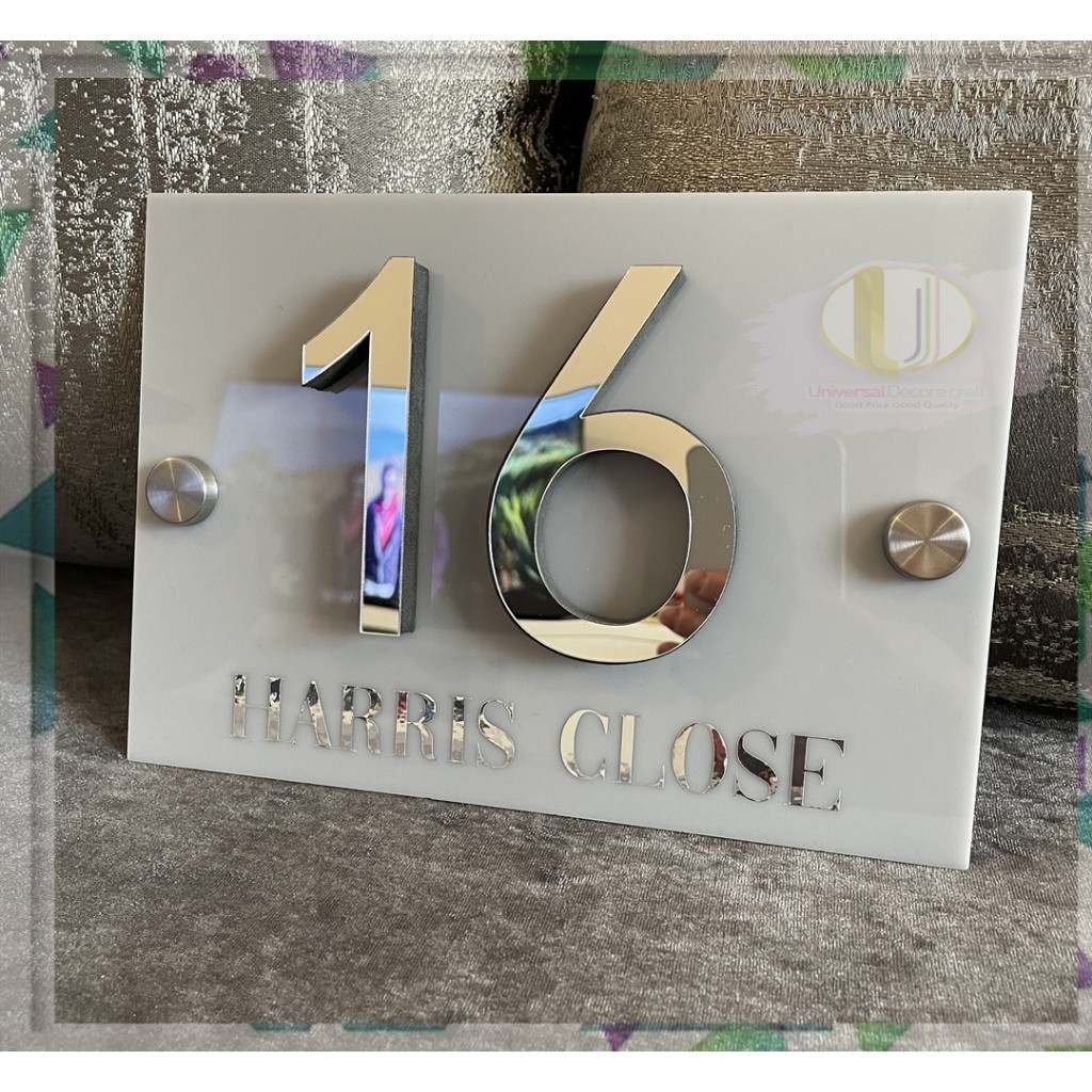 Nomor Rumah Minimalis Akrilik Acrilyc Exclusive/NOMOR RUMAH MURAH / CUSTOM NOMOR RUMAH AKRILIK / ACR