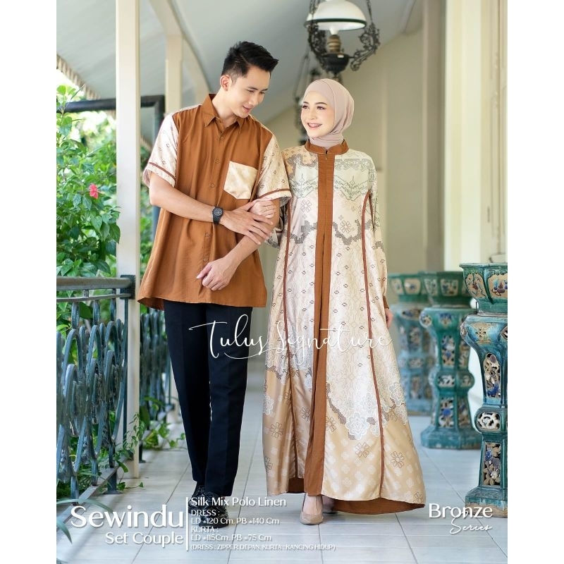 baju couple pria wanita sewindu by Tulus signature
