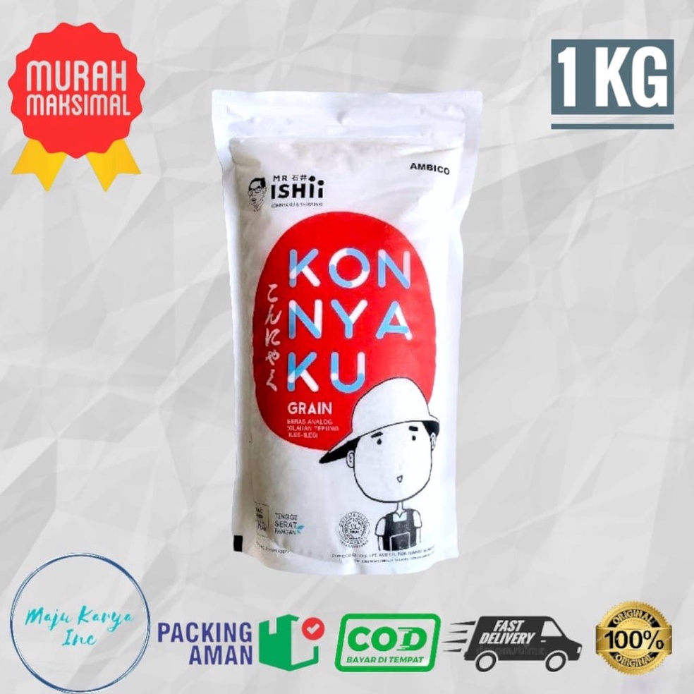 

TERBARU Beras shirataki 1kg Konnyaku rice shirataki rice 1 kg