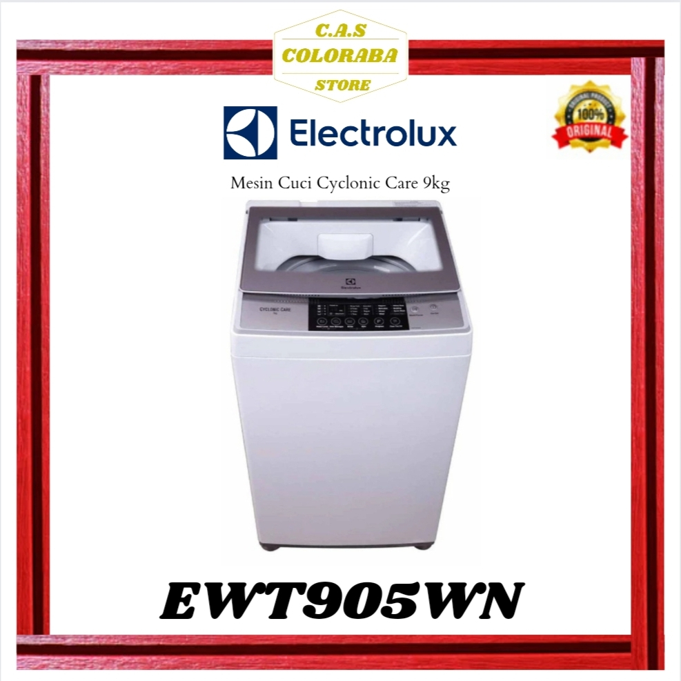 MESIN CUCI ELECTROLUX EWT905WN MESIN CUCI TOP LOADING 9 KG INVERTER EWT905 MESIN CUCI ELECTROLUX