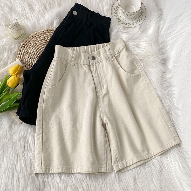 STAR Jeans Women New Arrival 223 Hot Pants High Waist Jeans Wanita Celana Pendek Jeans Wanita Korea 