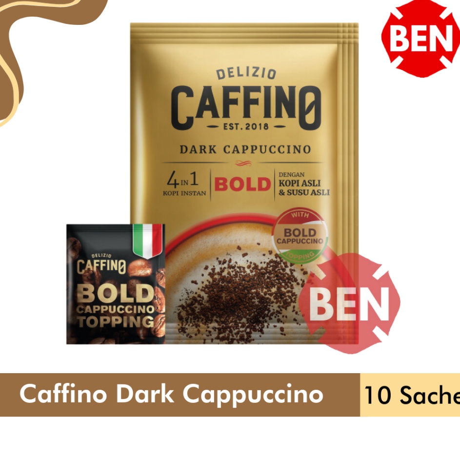 

Terlaku Delizio Caffino Dark Cappuccino 1 Renceng 1 Sachet Pcs Bold Cappucino