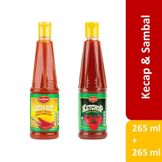 

Swip up Delmonte Saus Extra Hot Chilli 265 mL Delmonte Saus Tomat 265 mL