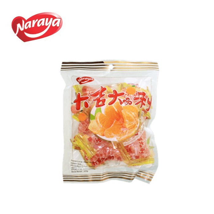 

BAYAR DITEMPAT Permen Jeruk Jelly 2 gr Permen Jeruk Mandarin Orange Candy Naraya