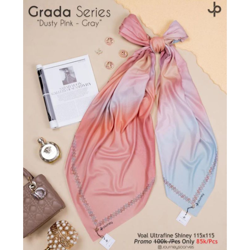 grada series/gradasi journey/motif terbaru journey scarves/journey hijab/kerudung journey