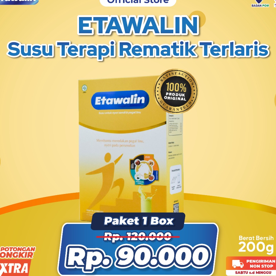 

DISKON Etawalin Susu Kambing Etawa Solusi Nyeri Sendi Pegal Linu 1 Box