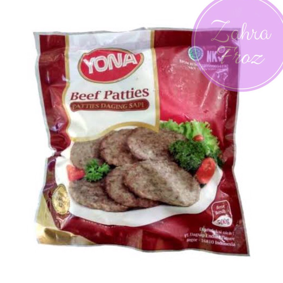 

MEGA SALE YONA PATTIES DAGING SAPI 5 GR