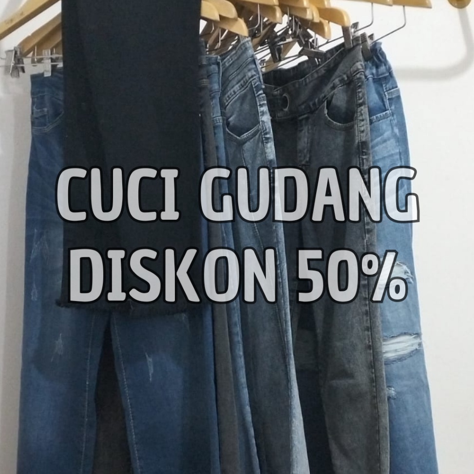 XPRESS Eleovin Fashion  Eksklusif Cuci Gudang Live Jeans Under 8Ribu