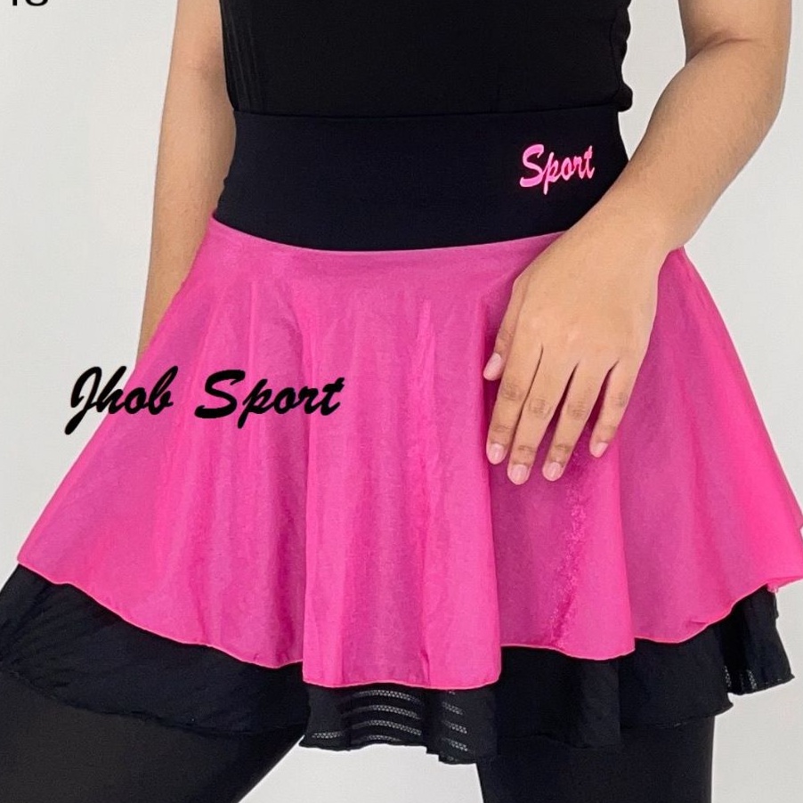 LAGA Luaran Rok korea Bahan Tile JaringRok Tanpa Dalaman CelanaRok TennisSport Mini SkirtRok Olahrag