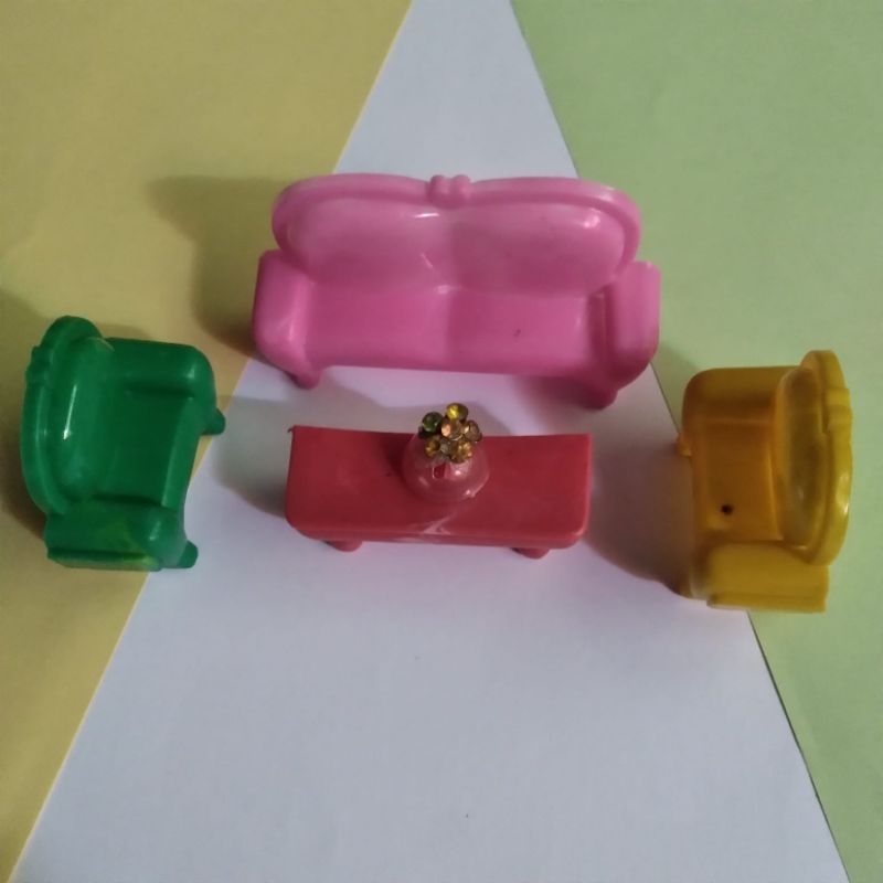 MINIATUR SOFA PLUS MEJA/SOFA KURSI MINI/SOFA MINI SET/UNIK/VIRAL