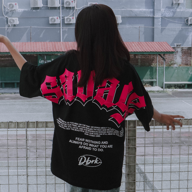 OVERSIZED T-SHIRT - SAVAGE - BLACK - DBRK RVNG