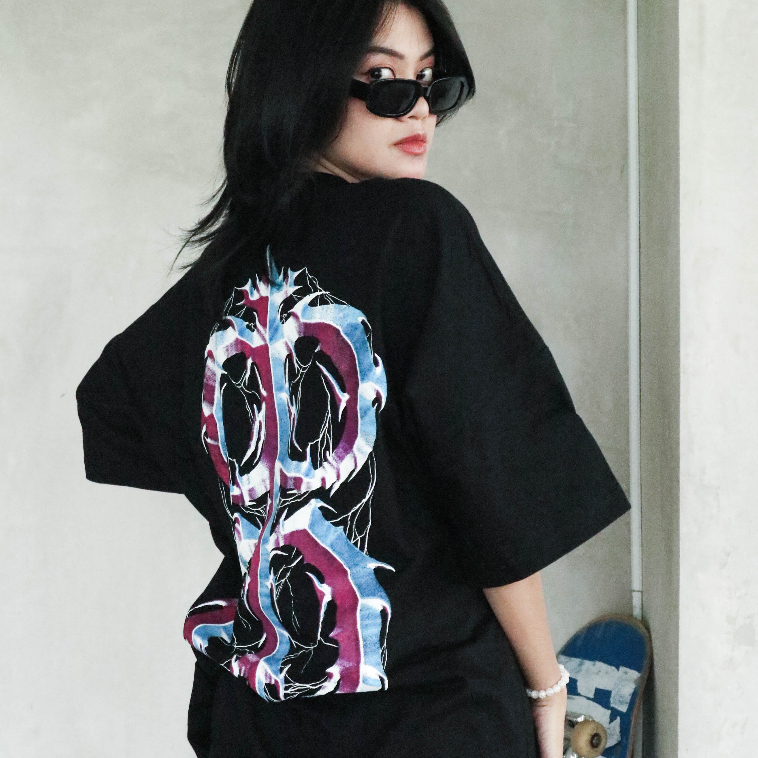 OVERSIZE T-SHIRT DOPE BLACK DBRK RVNG