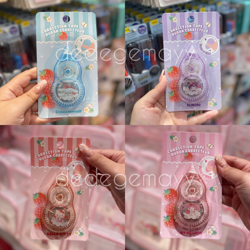 

Miniso x Sanrio - Correction Tape / Tipe-X Sanrio Kuromi Cinnamoroll