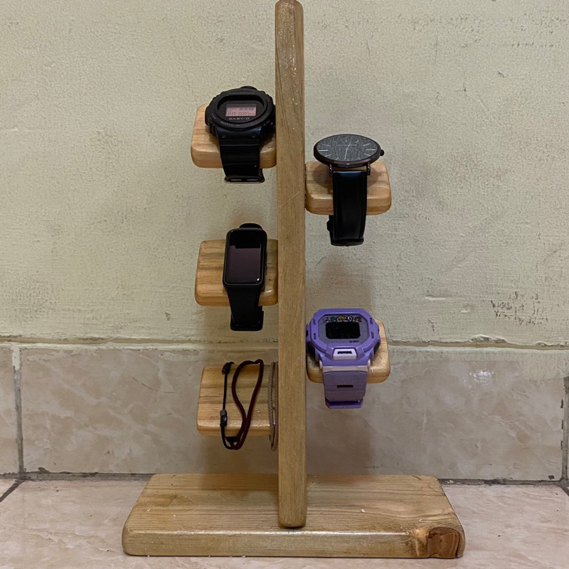 SWATCH - Rak Jam Tangan Kayu Vertikal