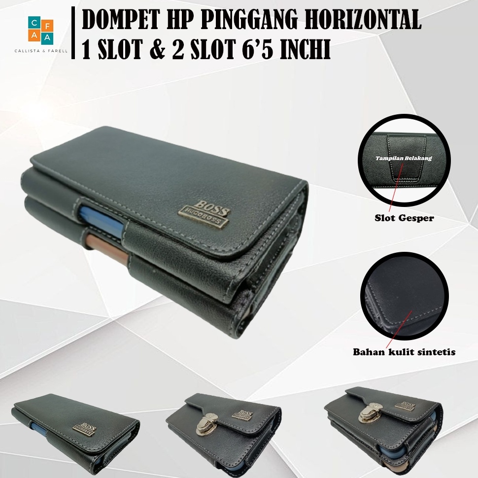 TERBARU DOMPET HP PINGGANG PRIA KULIT SINTETIS 1 RUANG  2 RUANG UKURAN 65 MODEL HORIZONTAL  SARUNG H