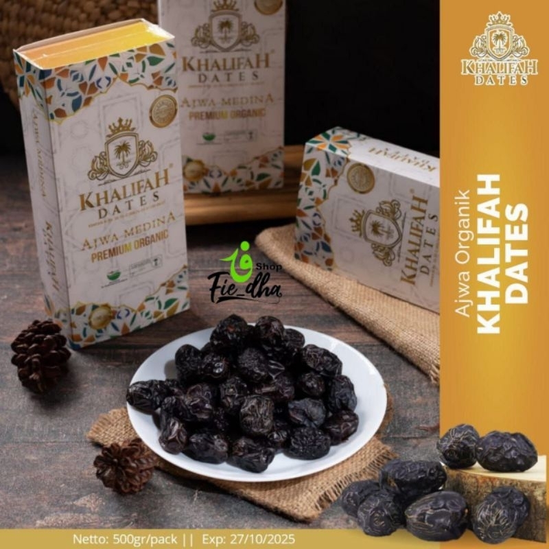 

KURMA AJWA ORGANIC KHALIFAH 500g