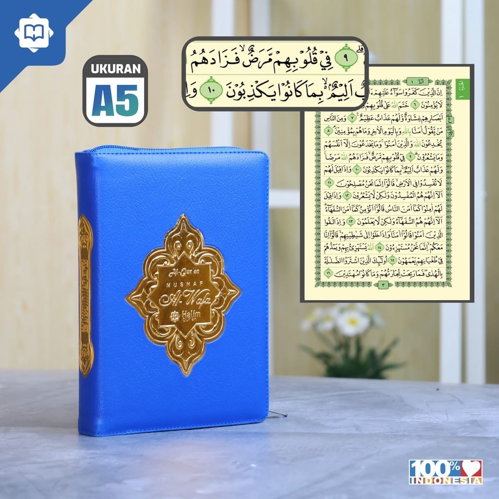 Alquran Non Terjemah Al-Wafa A5 Resleting Rasm Utsmani 15 Baris Halim Quran